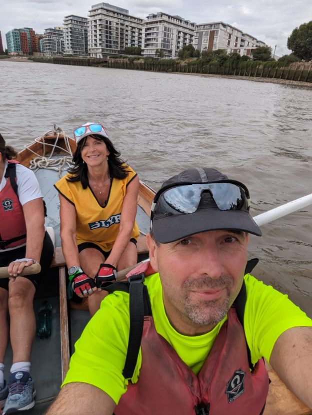 Oarsome Challenge : on the start line at Greenwich